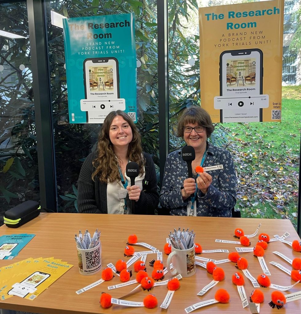 Clinical Trials-Related Podcasts - Photo of The Research Room creators Lucy Atha and Janine Heeley
