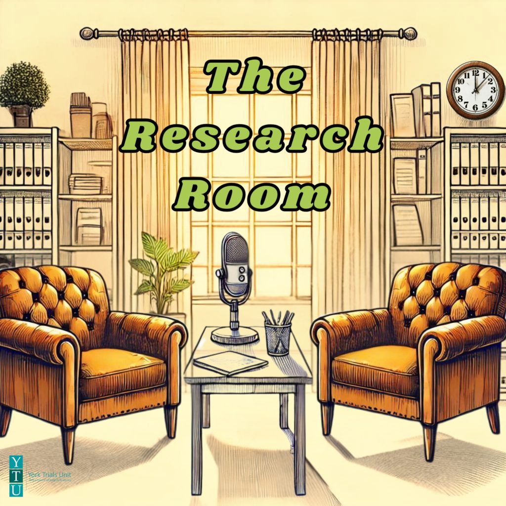 Clinical Trials-Related Podcasts - The Research Room Logo